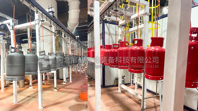 黎巴嫩液化气瓶粉末喷涂生产线