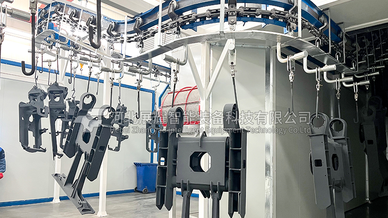 山东挖掘机配件喷涂流水线项目