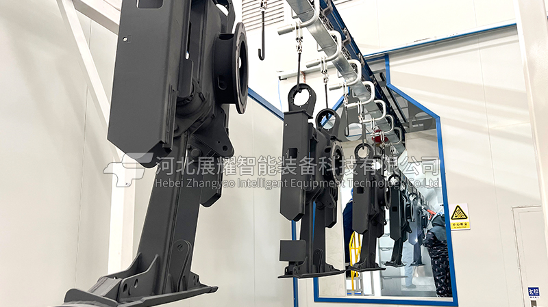 山东挖掘机配件喷涂流水线项目