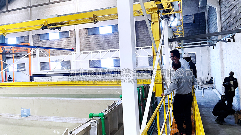 肯尼亚铝型材喷涂流水线